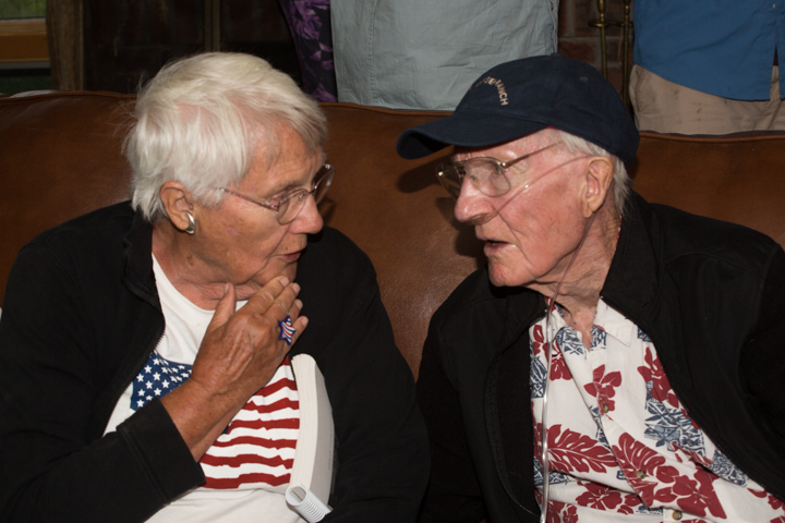 Family gathering at the cabin