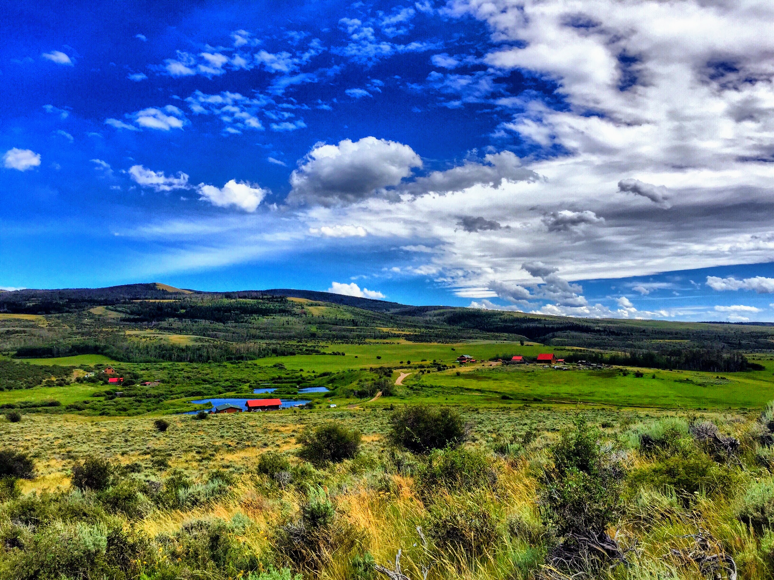 Peter Hansen Ranch panorama from the ridge